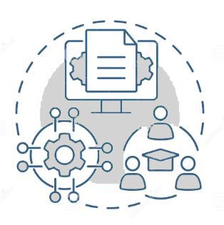 Icons depicting standard work practices for Lean continuous improvement processes